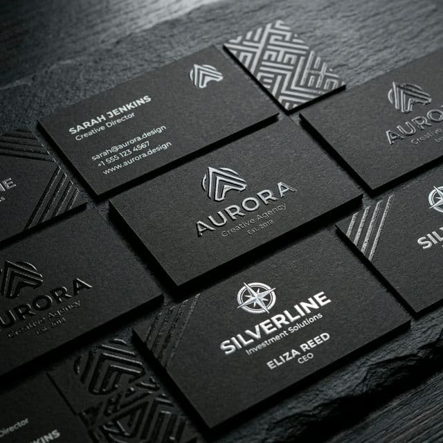 UV Effect Business Cards